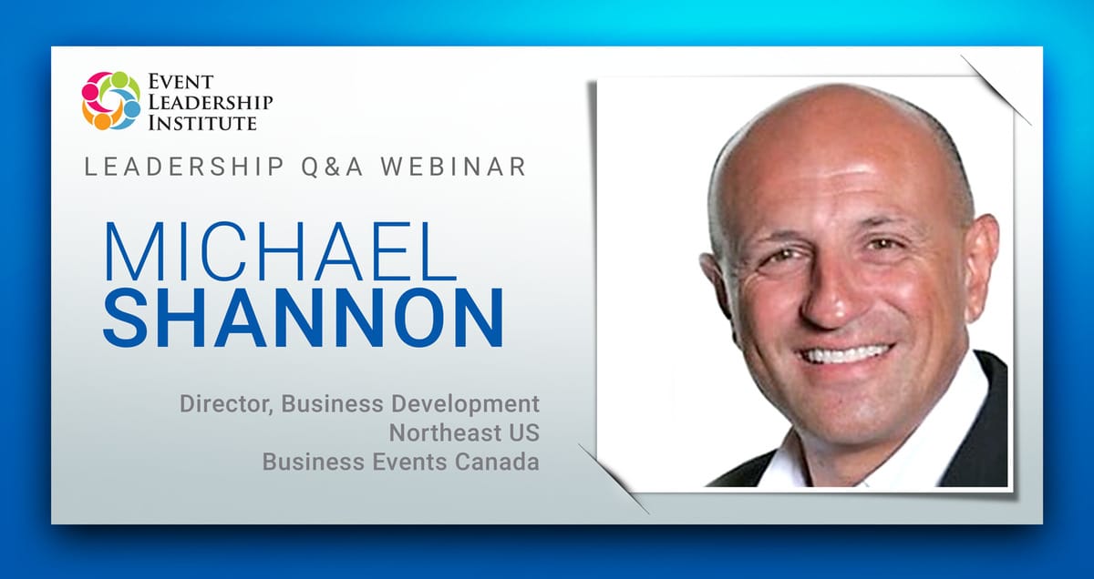 Q&A: Michael Shannon, Business Events Canada
